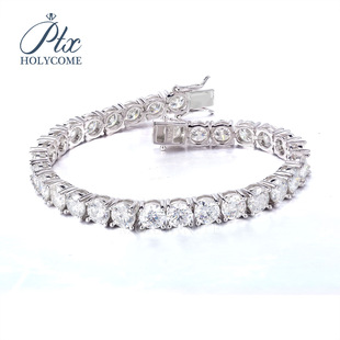 Tennis Chain Big Promotion Moissanite D Color 2-6.0mm 925 Silver Single Row Tennis Chain Necklace Bracelet Necklace Tennis Ch
