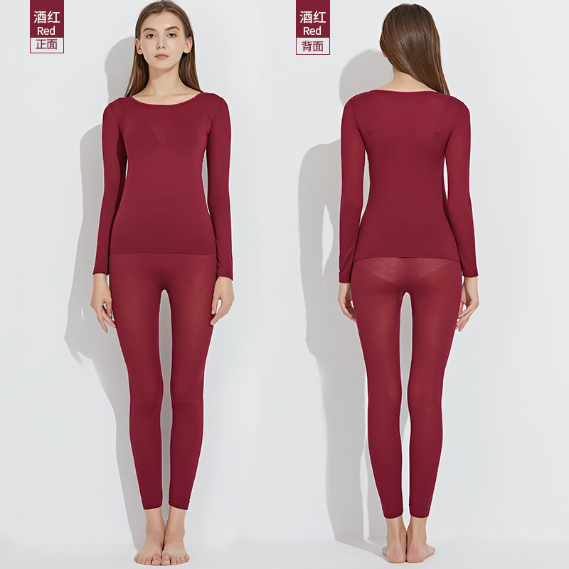 37 grados de temperatura constante calefacción ropa interior térmica Otoño de las mujeres ultra-delgada sin costuras slim fit culturismo de fondo largo Johns traje en stock