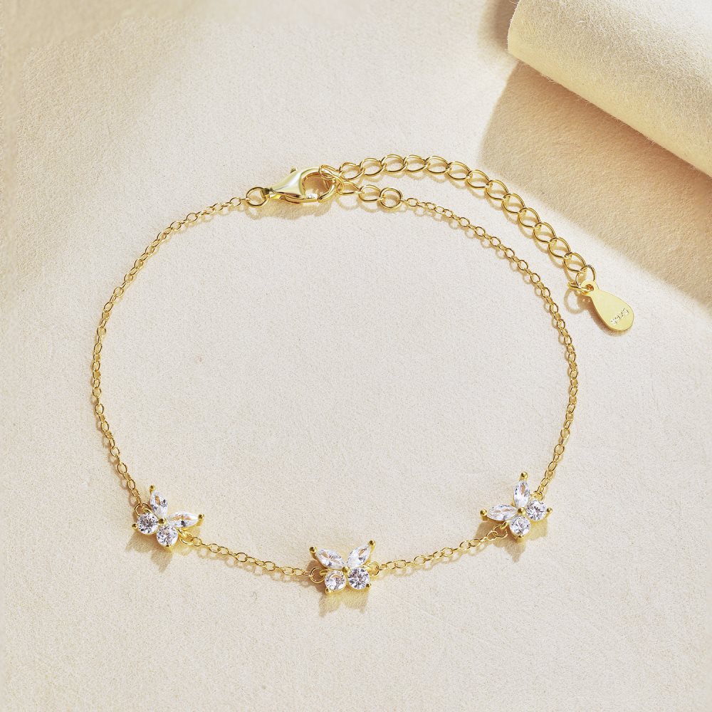 925 Sterling Silver Material 925 Sterling Silver Cable Chain Bracelets Elegant