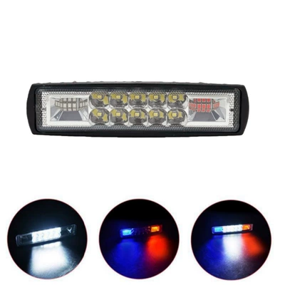 İşçi projektorları motorcycle light straight-shaped car - plastic-12v-red-white-blue