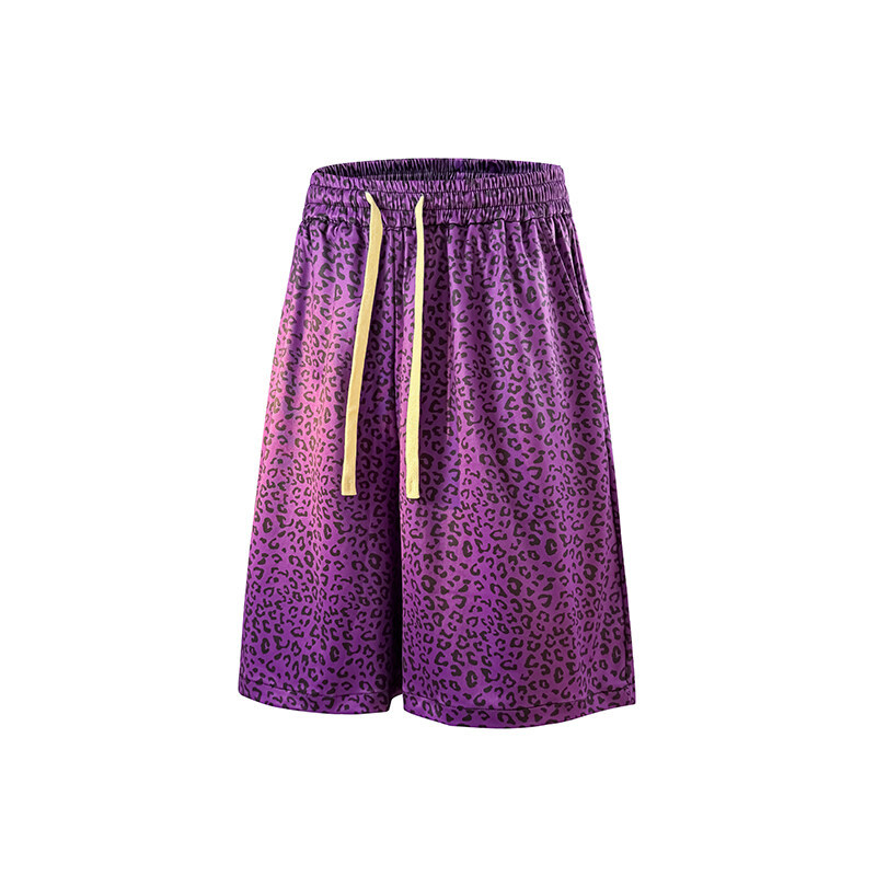 25 Summer Foreign Trade New Men's Pattern Printing Casual Sports Pants Men's Casual Loose Straight Shorts