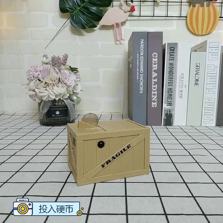 Creativo y extraño para robar dinero garra de gato para niños Walmart regalo infantil dibujos animados adornos para el hogar lata de ahorro