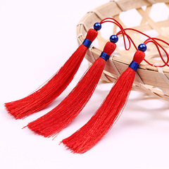 寶藍珠子流蘇吊穗蘭色金色紅包穗子禮品盒請帖喜慶喜糖盒請柬掛件