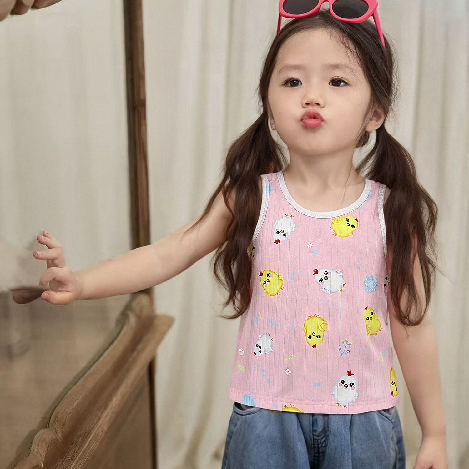 Children's Vest 2026 New Summer Style, for Small, Medium and Large Children, Girls, Sports, Thin, Breathable, Casual, Sleeveless