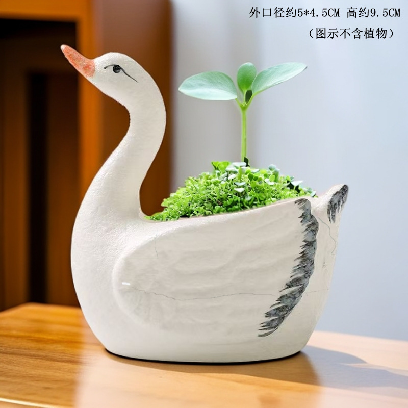 Succulent Flower Pot with Maifan Stone, Small Duck, White Porcelain, Old Stump, Coarse Pottery Table, Retro Purple Sand, Free Shipping, Ceramic Water-Absorbing Pot, Breathable Set Succulent Flower Pot with Maifan Stone, Small Duck, White Porcelain, Old Stump, Coarse Pottery Table, Retro Purple Sand, Free Shipping, Ceramic Water-Absorbing Pot, Breathable Set