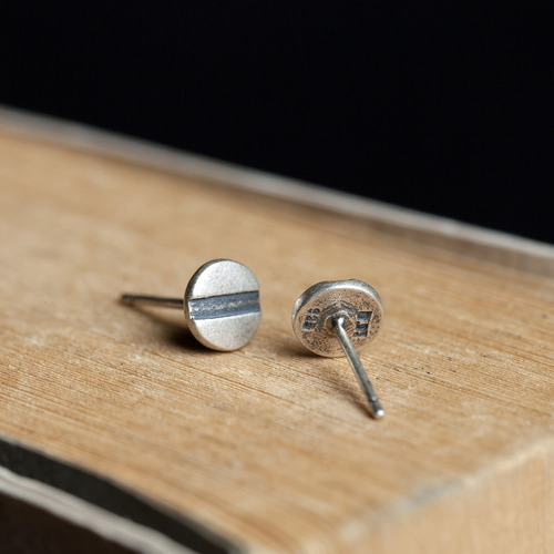 Dark Dreams 925 Silver New Screw Stud Earrings for Women, Hypoallergenic, Simple Nail Men's Personalized Earrings