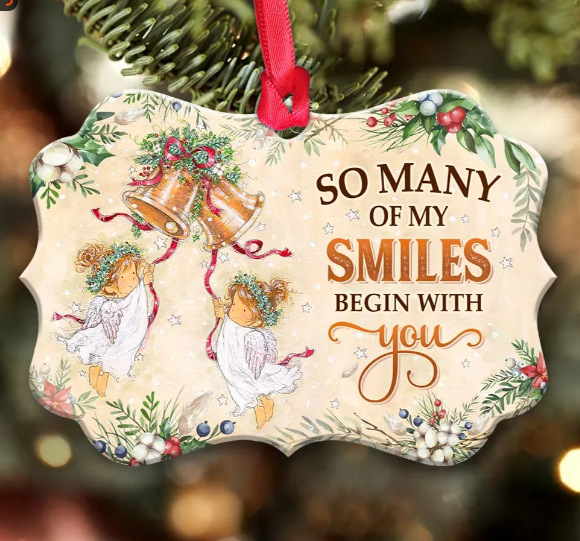 Nuevo árbol de Navidad transfronterizo acrílico dibujos animados planos encantadores chicas ángeles estilo americano decoración del hogar image 7