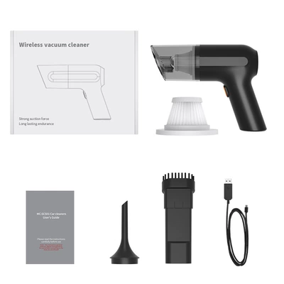 Portable Car wireless vacuum cleaner new high-power brushless car hand-held blowing multifunctional vacuum cleaner (Tozsoranlar) - black