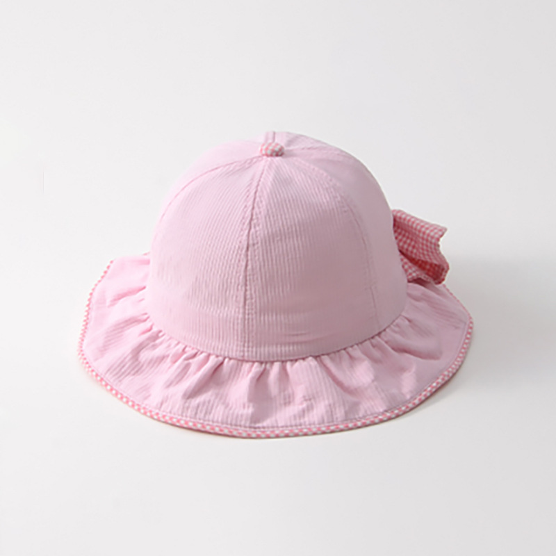 Sombrero para el sol para bebés, sombrero para niñas, primavera y otoño, estilo fino, chal de moda súper lindo, sombrero para el sol, sombrero de pescador de ala ancha ajustable