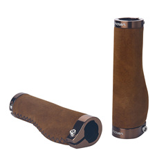 VIADUCT 山地公路摺疊自行車真皮手縫牛皮握把套 小布改裝扁把套