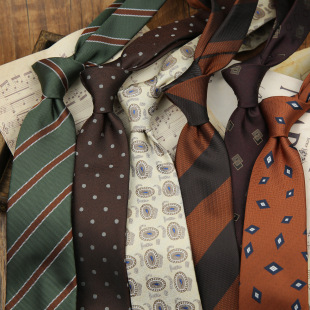 Men's Retro Korean Style Wedding Host Groom Best Man 8cm Dress Striped Color Tie Banquet Annual Meeting