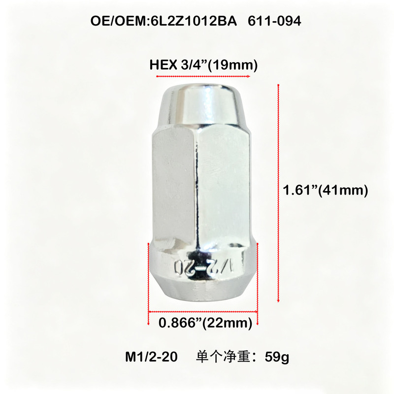 6L2Z1012Ba Is Suitable for Ford Imported Edge Explorer Tire Wheel Hub Screws and Nuts 611-094