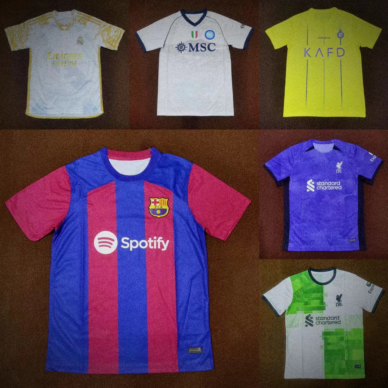 thumbnail for Popular football club jerseys in each league 2324 Thai version of the uniform one-piece delivery agent