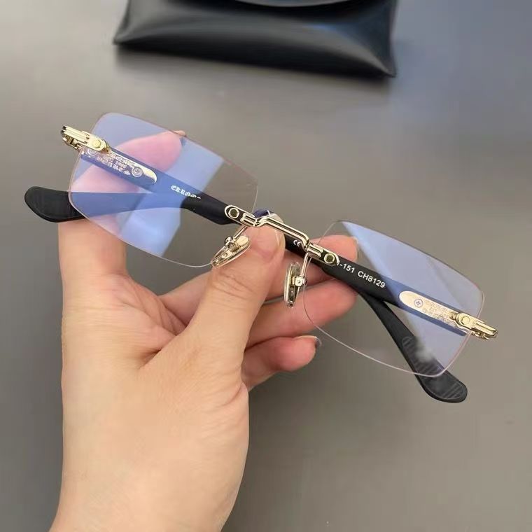 25g Weight Frameless Glasses Structure Sunglasses Classification Plastic Lens Material Square Glasses Style Casual, Daily Occasion Solid Color Pattern All Seasons Season Unisex Gender Simple Style Style Gold, Silver Color Simple Style Solid Color Plastic Square Frameless Optical Glasses 4