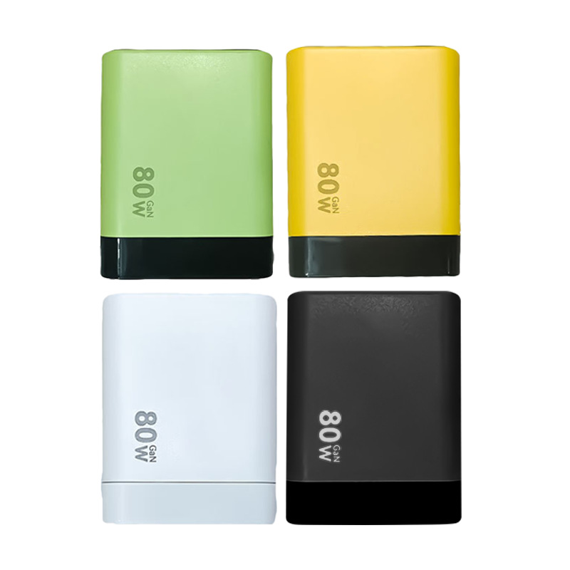 Cargador de nitruro de galio de 80W con cable retráctil tipo C, adecuado para teléfonos móviles Apple y Huawei, cabezal de carga rápida PD.