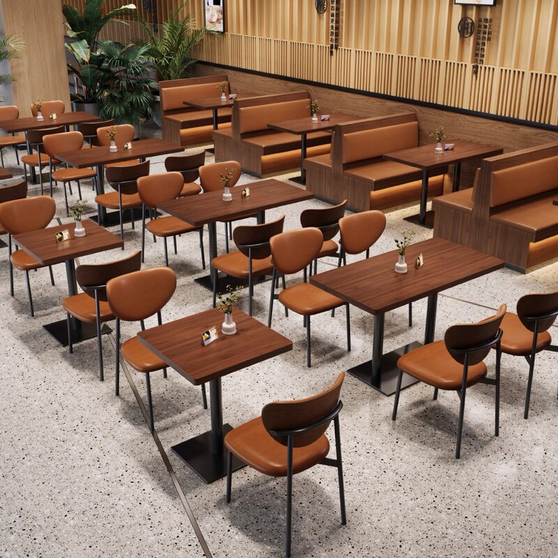 美式餐厅卡座桌椅组合威士忌清吧民谣集酒馆烧烤火锅店板式沙发|undefined