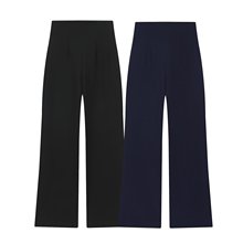 BSK&TRAF女装2025年秋季新款 欧美复古风时尚拉链饰高腰裤7149051