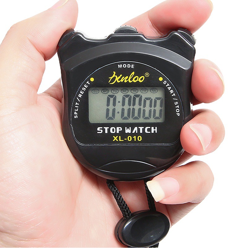 Factory spot electronic stopwatch single row two-channel sports fitness timer sports running track and field referee code table