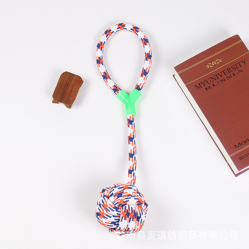 Nuevo Juguete para perro molar resistente a la mordedura cuerda nudo Golden Retriever perro mediano y grande que alivia el juguete tapado suministros para Mascotas Fábrica al por mayor