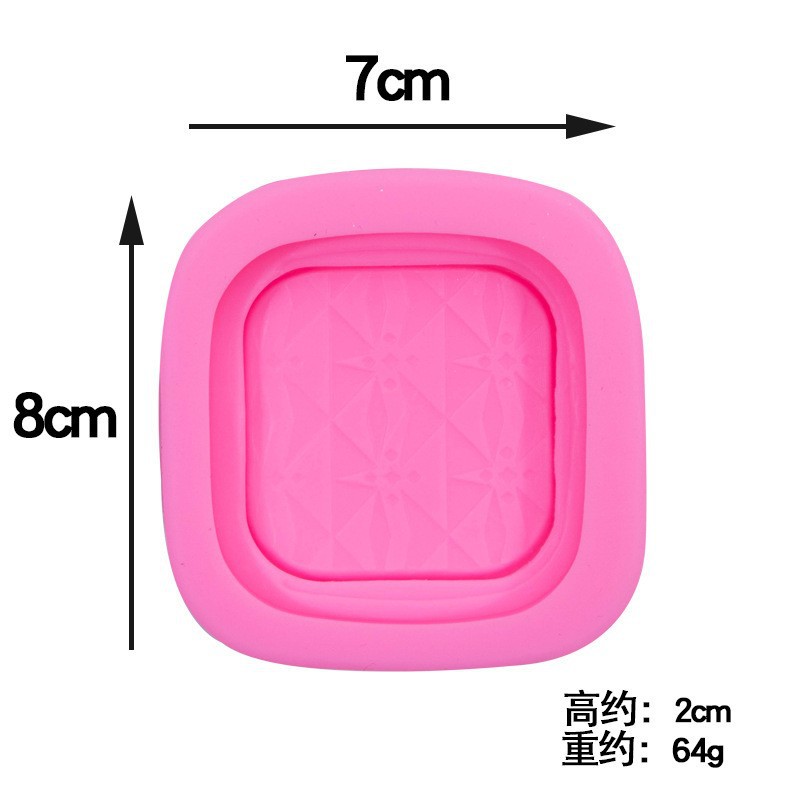 Maquillaje serie polvo pastel sombra de ojos perfume bolsa cosmética modelado silicona fondant pastel hornear decoración molde