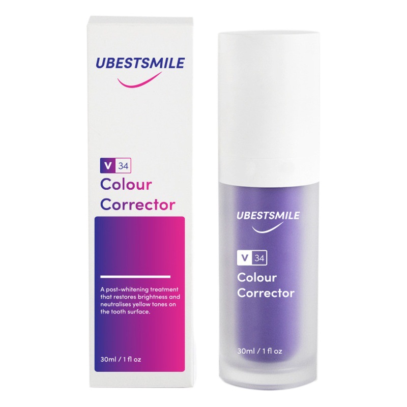 V34歯磨き粉越境爆品紫歯磨き粉清潔口除歯除黄口臭歯美白歯磨き粉卸売り