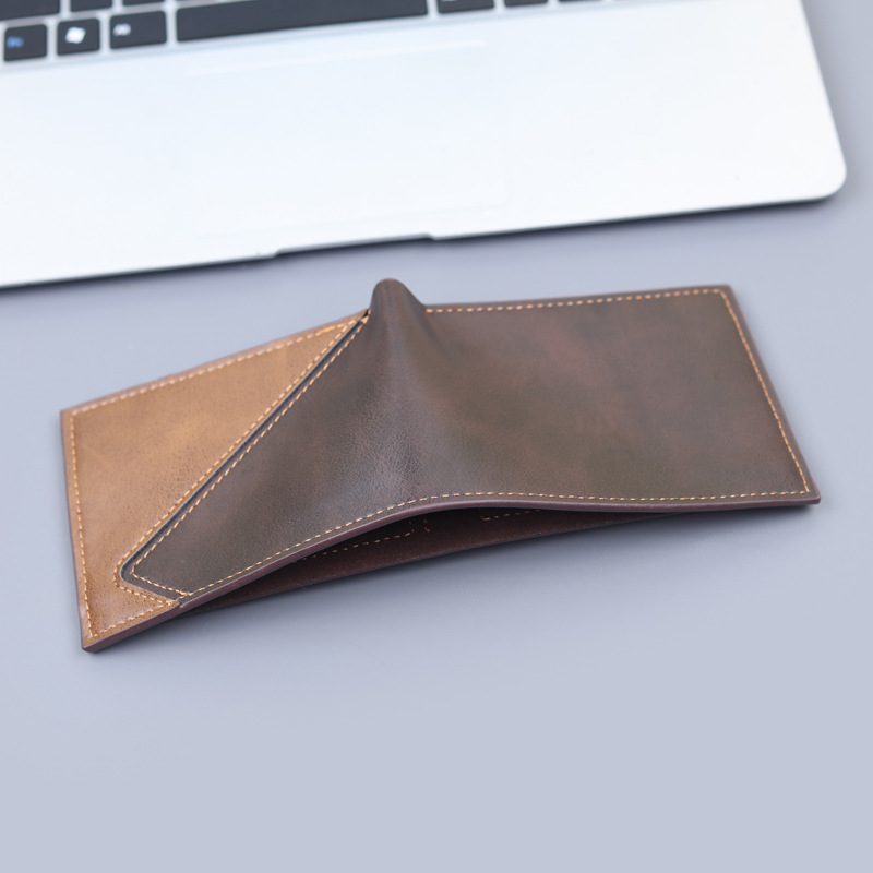 Nueva cartera de hombre, cartera de tarjeta corta, cartera de licencia de conducir, cartera de hombre de gran capacidad, 30% de descuento.