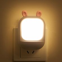 新品159萌兔夜灯节能省电白光暖光客厅书桌卧室化妆台必备小夜灯