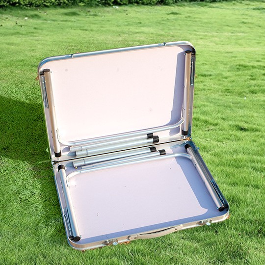 Mesa al aire libre conveniente de aleación de aluminio plegable simple mesa multifuncional para picnic mesa plegable de empalme portátil image 4