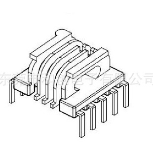 EPC13 high frequency transformer skeleton EPC13 lying 4 slot L foot 5+5 pin skeleton