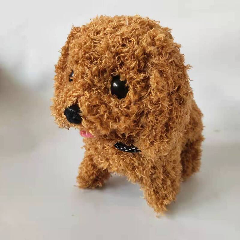 Factory wholesale plush electric dog simulation teddy dog toy forward backward dog stall toy Factory wholesale plush electric dog simulation teddy dog toy forward backward dog stall toy
