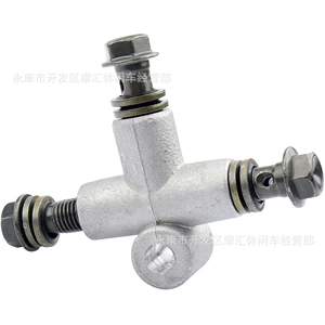Off-Road Motorcycle Atv Four-Wheel Beach Vehicle Go-Kart Accessories Brake Oil Pipe Three-Way Fork Connector M10