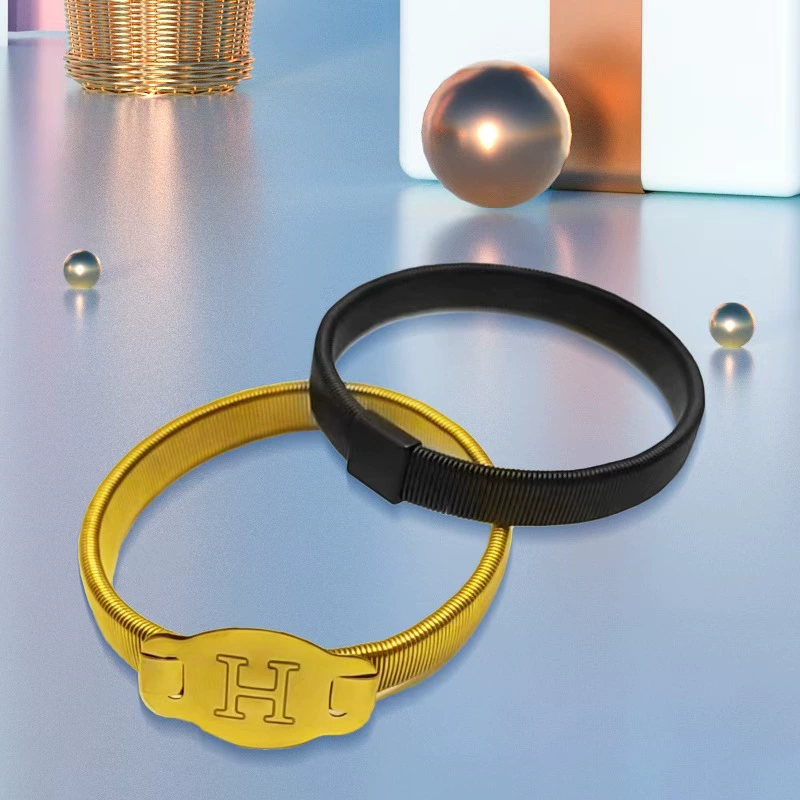 Внешняя торговля трансграничный новый пружинный мужской браслет кольцо из нержавеющей стали эластичный браслет браслет рукав твердый противоскользящий манжет