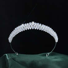 W 22544 Zircon Crown Wedding Accessories 全锆石新娘皇冠