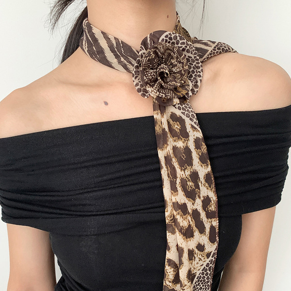 Design retro brown small waist rope