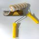 Double yellow strip no dead angle roller brush Xin auxiliary material medium hair roller brush latex paint roller brush Libang elastic silk super flat roller