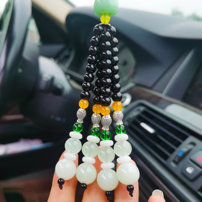 Crystal Cross Car pendant creative Jade cross car decoration creative 2022 new car decoration