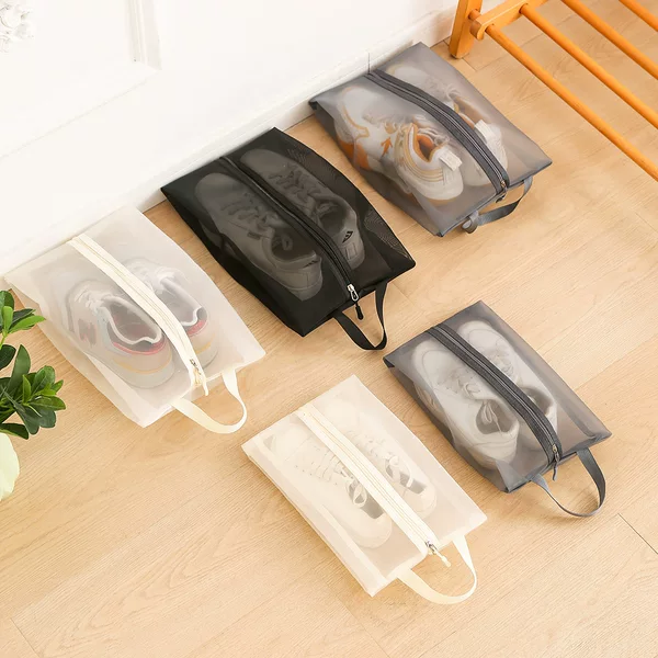 Outdoor Portable Shoe Bag, Multifunctional Beach Shoe Bag, Visible Breathable Mesh Storage Bag, Travel Shoe Bag, Home Shoe Bag