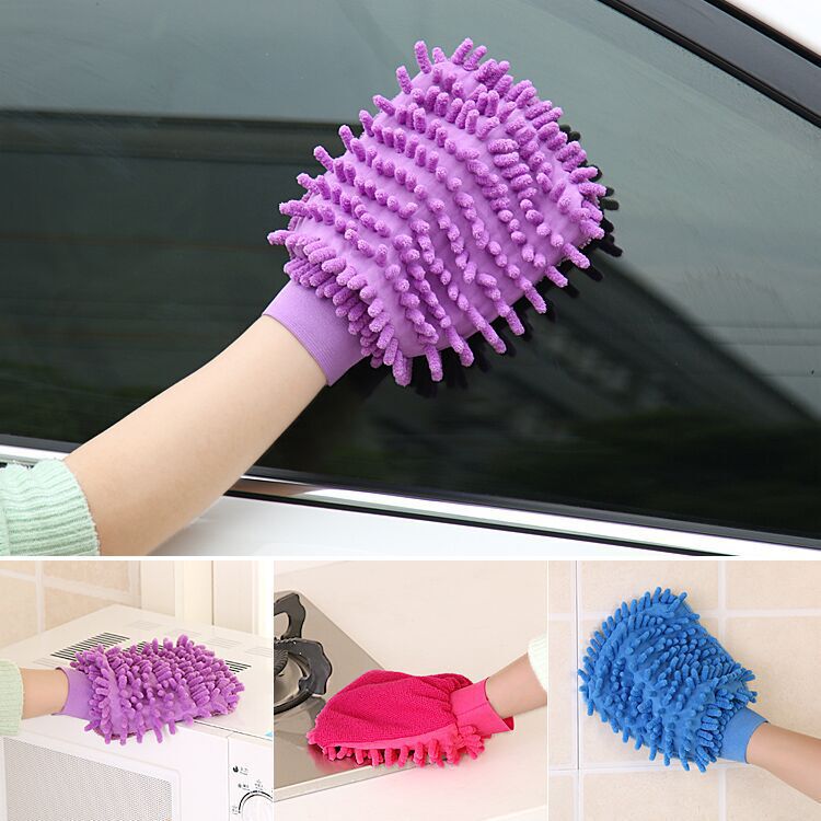 Chenille Single and Double-Sided Car Wash Gloves, Velvet Coral Polyp Car Wipe Gloves, Car Cleaning Tools, Special Beauty Care Chenille Single and Double-Sided Car Wash Gloves, Velvet Coral Polyp Car Wipe Gloves, Car Cleaning Tools, Special Beauty Care
