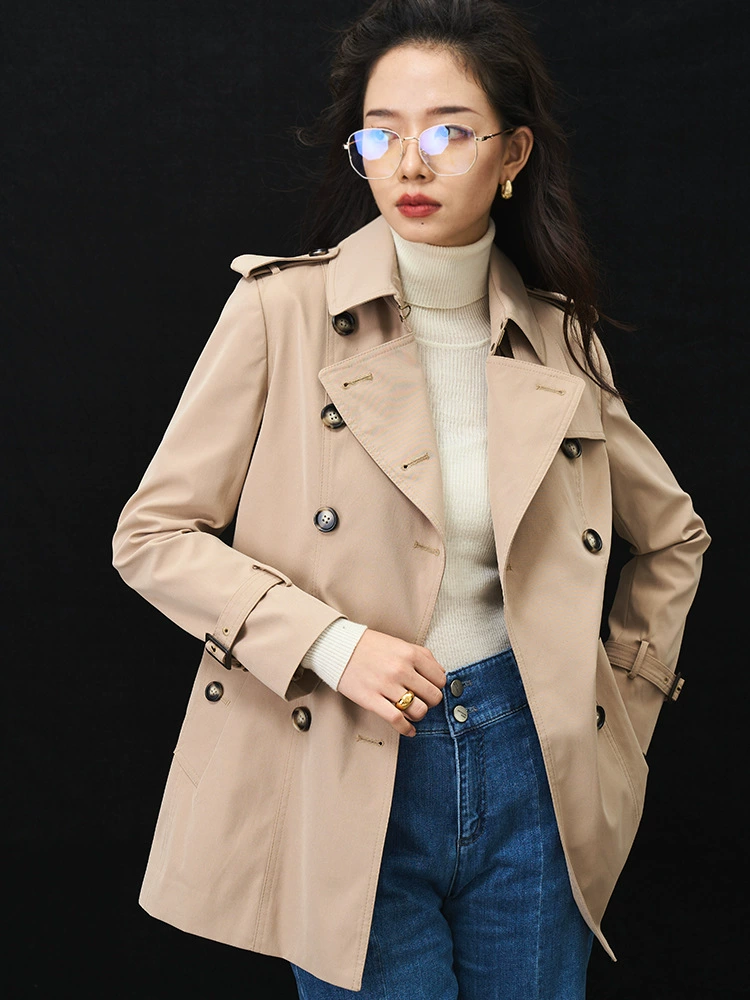 Осенняя классическая пряжка, ремень, плащ-бьёт, куртка, slim fit