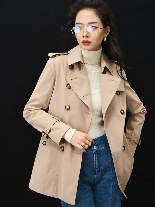Осенняя классическая пряжка, ремень, плащ-бьёт, куртка, slim fit