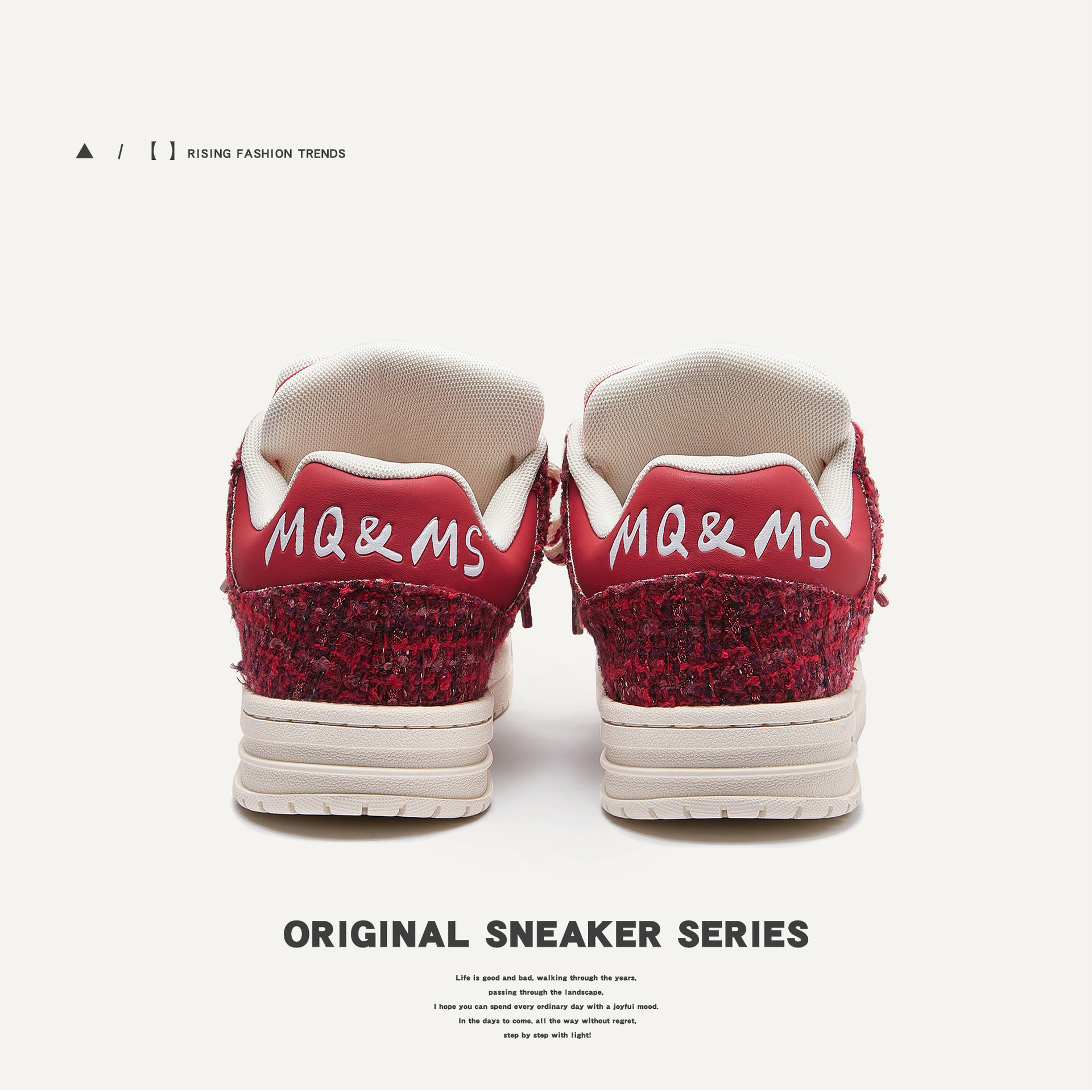 Bread shoes Men's shoes Men's fashion shoes Red sneakers for men and women_vogvips.com