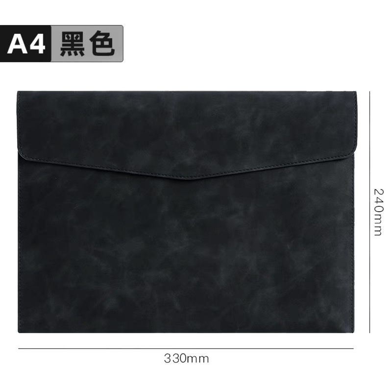 跨境A4仿皮商务档案袋 大容量收纳文件夹包 企业logo文件袋批发|undefined