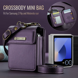 For Samsung up and down folding machine motorola card insertable multifunctional diagonal wallet RFID anti-theft brush