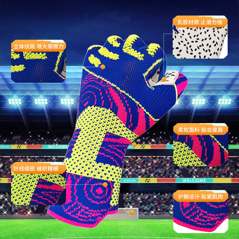 Fabricante guantes de fútbol de portero adulto guantes de fútbol de portero de halcón juegos profesionales de niños respirables al aire libre