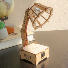 diy手工科技小制作弯折小台灯木制儿童创客材料学生益智学具包
