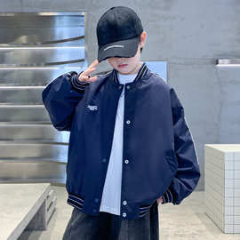 儿童装男童棒球服外套春秋款2026新款春季帅洋气春装中大童男孩潮