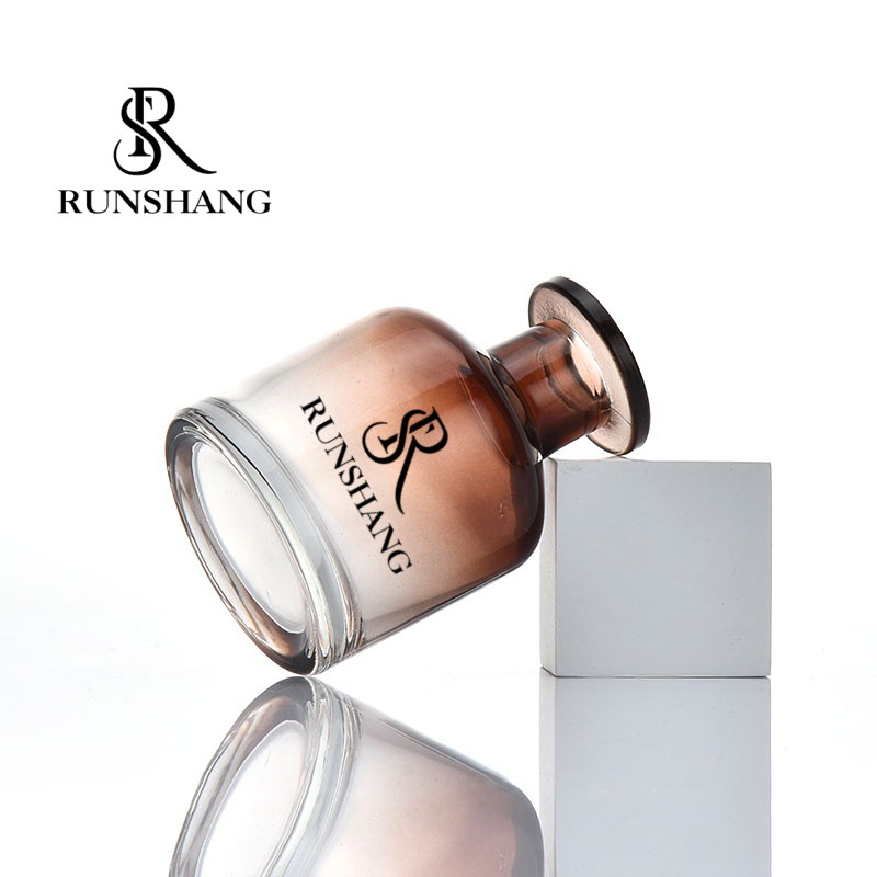 透明喷色蜡烛杯加厚ins北欧风格香薰瓶diy手工蜡容器栀子花香熏