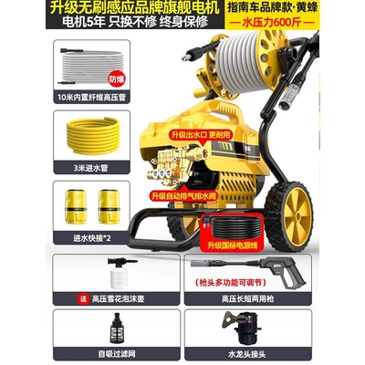 Car Washer Water Pump 220V: Car washing machine - flagship-model-a-storage-cart-brushless-pure-copper-core-motor-13m-hose-high-pressure-long-nozzle-car-wash-gift-set