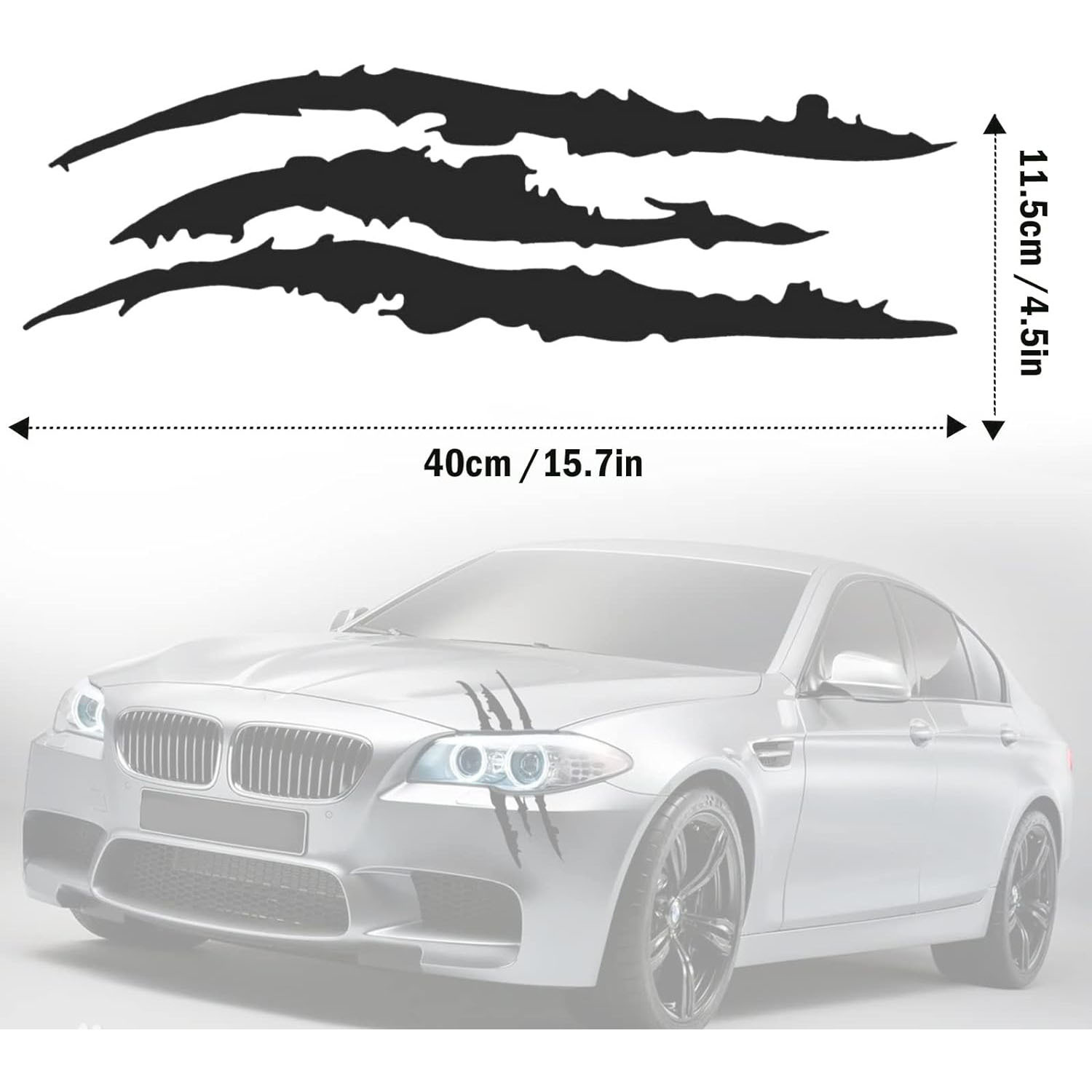 Amazon auto pegatinas de arañazos de automóviles huecos pegatinas de faro de automóviles pegatinas negras pegatinas de vinilo se pueden personalizar