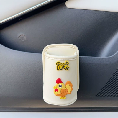 Car cup holder/beverage holder – Multifunctional Tea Cup Holder for Car Use - youji-off-white-tea-cup-storage-bucket